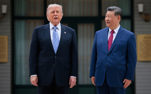Auch Trump war von Xi in Peking freundlich empfangen worden. (Archivbild)  - Foto: Evan Vucci/Pool Reuters/AP/dpa
