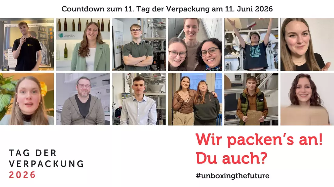 Nicht nur reden. Mithelfen, forschen, verändern! / Tag der Verpackung 2026 - Bild: presseportal.de
