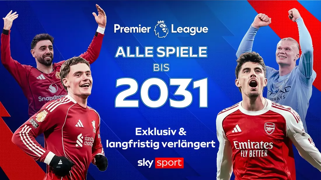 Alle Spiele der Premier League langfristig exklusiv auf Sky Sport: Sky Deutschland und die Premier League verlängern ihre Partnerschaft bis 2031 - Bild: presseportal.de