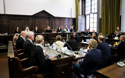 Es ist bereits der 50. Verhandlungstag im Block-Prozess. - Foto: Christian Charisius/dpa-Pool/dpa