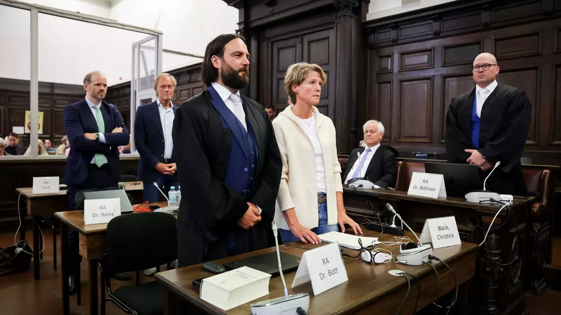 Christina Block soll den Auftrag zur Entführung gegeben haben. - Bild: Christian Charisius/dpa-pool/dpa