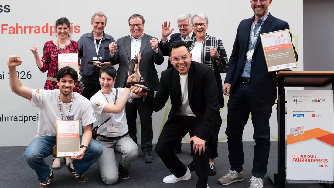 Der Deutsche Fahrradpreis 2026: Das sind die Gewinnerprojekte! / Diese drei Projekte zeigen, wie vielfältig erfolgreiche Radverkehrsförderung ist - Bild: presseportal.de