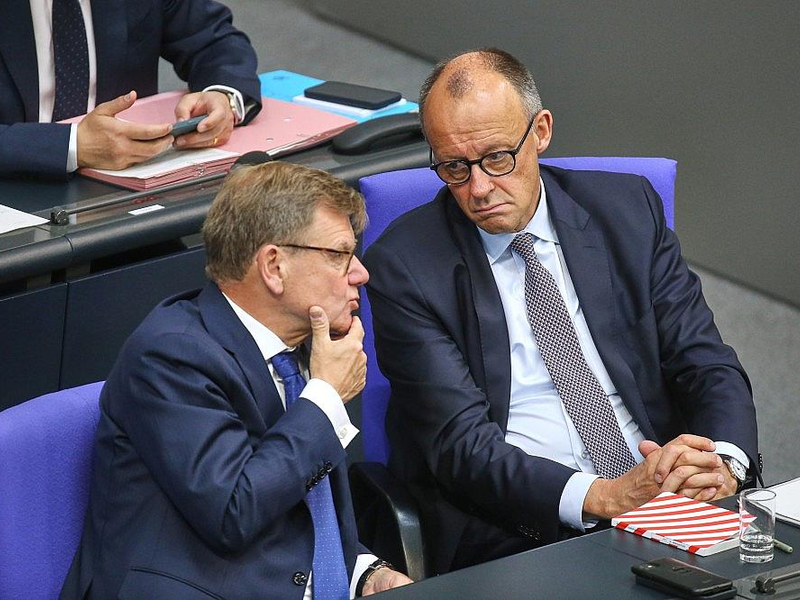 Johann Wadephul und Friedrich Merz am 21.05.2026 - Foto: via dts Nachrichtenagentur