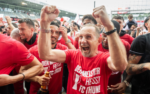 Führte Thun sensationell zum Titel: Mauro Lustrinelli. (Archivbild) - Foto: Alessandro Della Valle/KEYSTONE/dpa