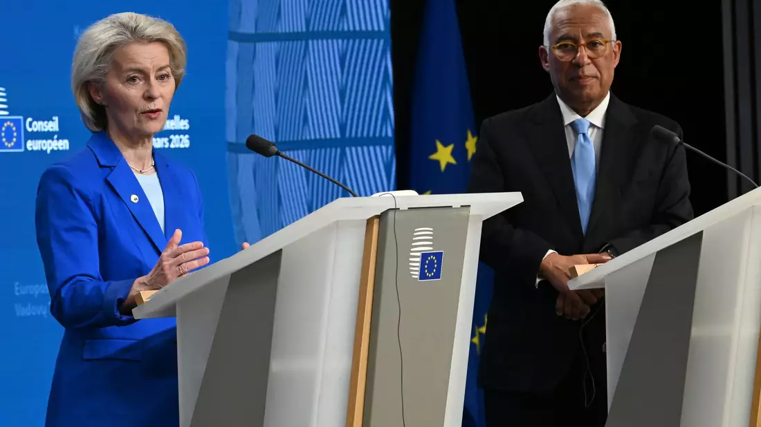 Kommissionspräsidentin Ursula von der Leyen und Ratspräsident António Costa müssen auf Merz' Brief reagieren. (Archivbild) - Bild: Markus Lenhardt/dpa