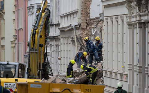 Nach dem Einsturz eines Hauses in Görlitz wurde eine weitere Leiche geborgen - Foto: Paul Glaser/dpa