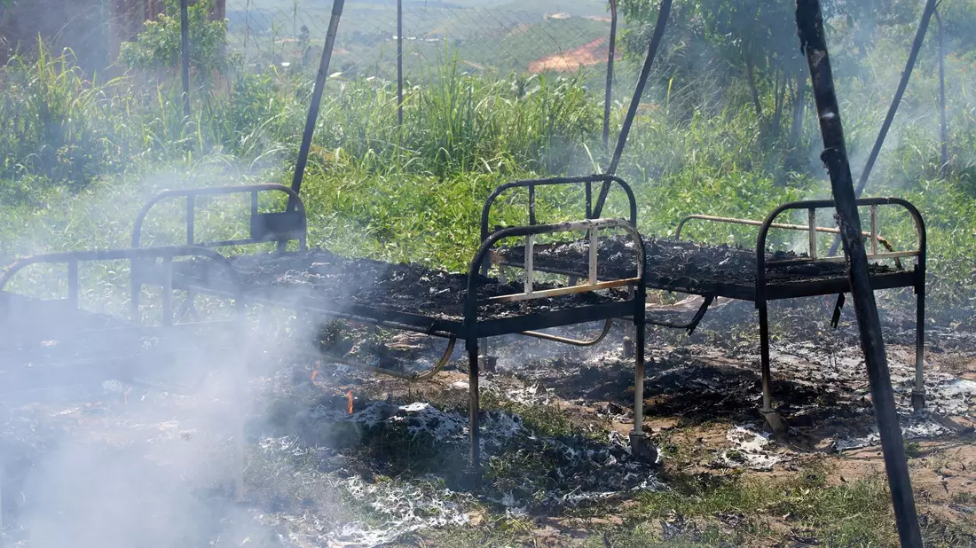 Der Ebola-Ausbruch begann laut der afrikanischen Gesundheitsbehörde Africa CDC im Kongo in der nordöstlichen Provinz Ituri, die an Uganda und den Südsudan grenzt.  - Bild: Dirole Lotsima Dieudonne/AP/dpa