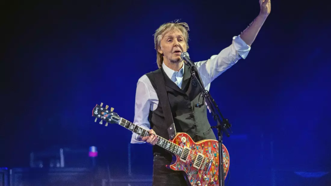 Paul McCartney war in der letzten «Late Night» mit Stephen Colbert zu Gast. (Archivfoto) - Bild: Joel C Ryan/Invision via AP/dpa