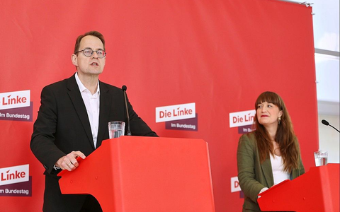 Sören Pellmann und Heidi Reichinnek (Archiv) - Foto: via dts Nachrichtenagentur