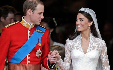 Kate und William heirateten im Jahr 2011. (Archivbild) - Foto: Martin Meissner/AP/dpa