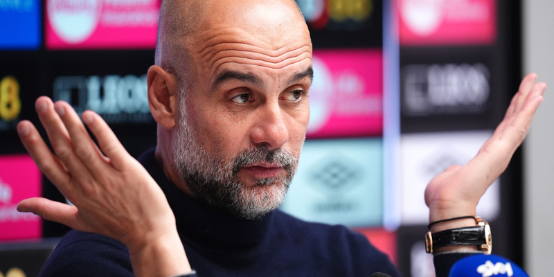 Pep Guardiola hört bei Manchester City auf.  - Foto: John Walton/PA Wire/dpa
