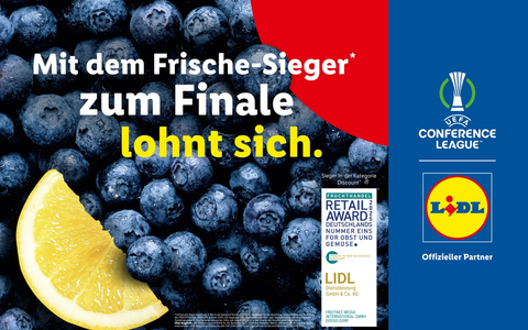 UEFA Conference League Finale: Lidl bringt den Frische-Kick nach Leipzig / Drei Tage volles Programm und Fan-Highlights im Frische Stadion - Foto: presseportal.de