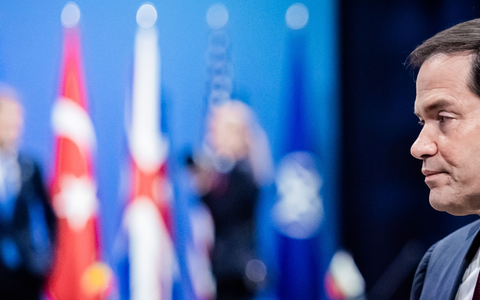 Will Nutzungseinschränkungen für US-Militärstützpunkte nicht akzeptieren: US-Außenminister Marco Rubio. - Foto: Christoph Soeder/dpa