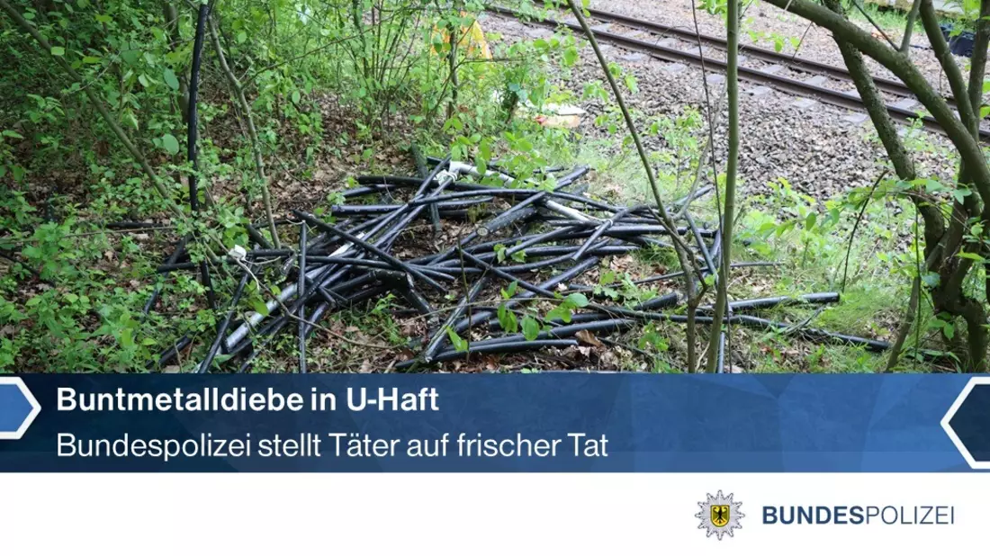BPOLI LUD: Festnahme auf frischer Tat: U-Haft gegen Buntmetalldiebe angeordnet - Bild: presseportal.de