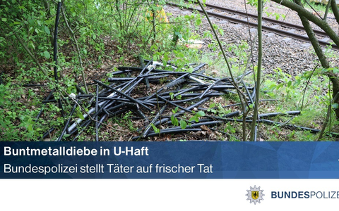 BPOLI LUD: Festnahme auf frischer Tat: U-Haft gegen Buntmetalldiebe angeordnet - Foto: presseportal.de