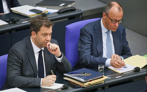 Lars Klingbeil und Friedrich Merz (Archiv) - Foto: via dts Nachrichtenagentur