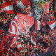 Die Essener Fans feuerten ihr Team lautstark an. - Foto: Federico Gambarini/dpa
