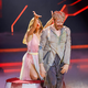Er spielte den Clown: Musiker Ross Antony mit seiner Partnerin Mariia Maksina. - Foto: Thomas Banneyer/dpa