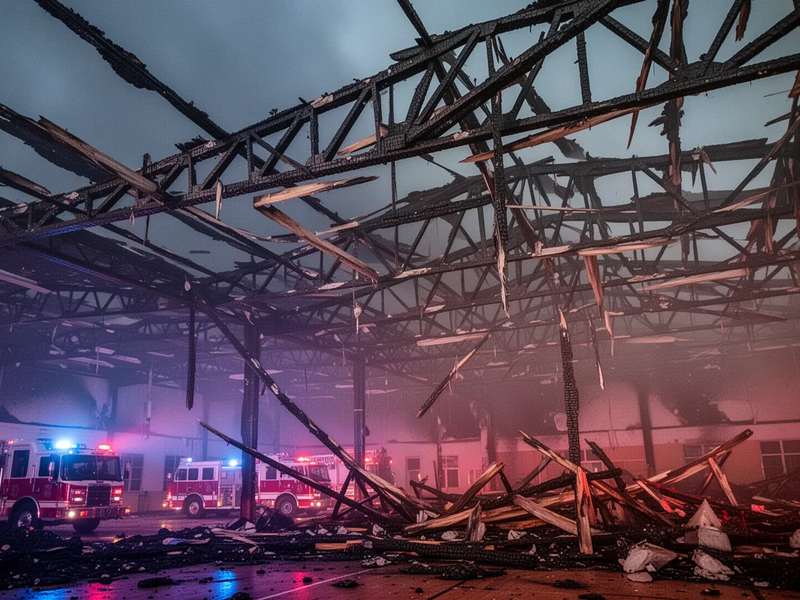 Großbrand in Nürnberger Sporthalle: 200 Einsatzkräfte kämpfen gegen Flammeninferno - Foto: über boerse-global.de