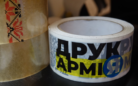 Drukarmija (Druckarmee) nennt sich selbst die größte 3D-Druck-Initiative der Ukraine. - Foto: Friedemann Kohler/dpa
