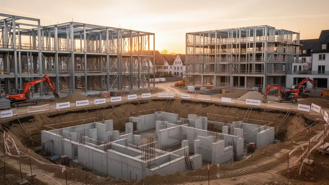 Wohnungsbau in Hessen: Genehmigungen boomen, Fertigstellungen brechen ein - Bild: über boerse-global.de