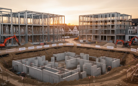 Wohnungsbau in Hessen: Genehmigungen boomen, Fertigstellungen brechen ein - Foto: über boerse-global.de