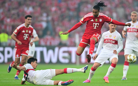 Chema Andrés und der VfB machten es den Bayern schwer. - Foto: Sebastian Gollnow/dpa