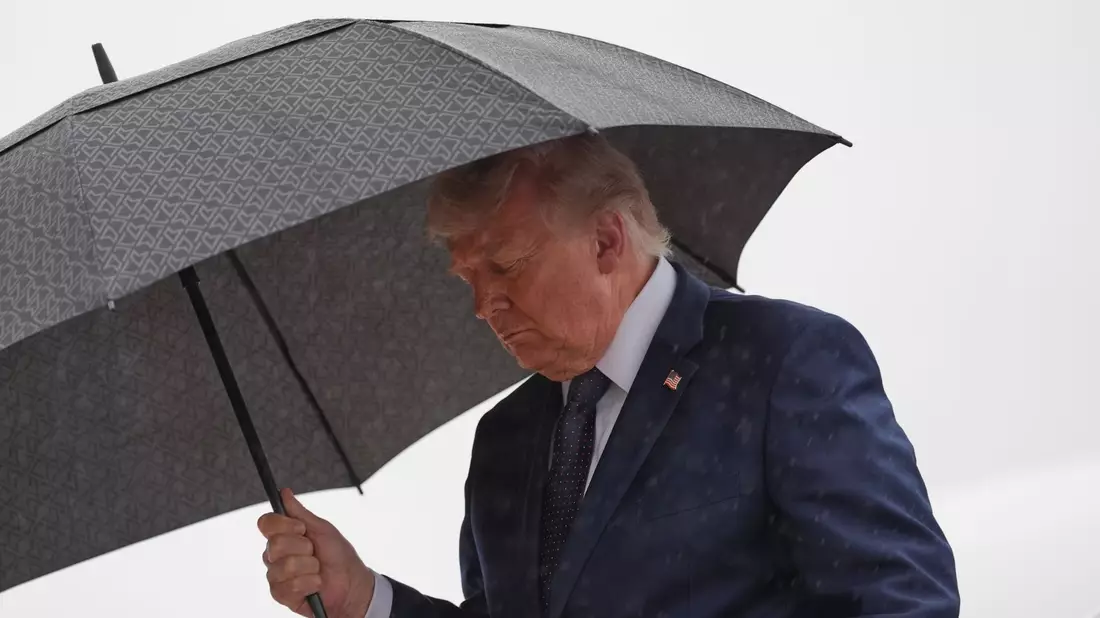 Trump äußert sich zu einem möglichen Rahmenabkommen mit dem Iran. - Bild: Alex Brandon/AP/dpa