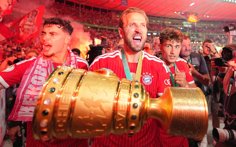 Der FC Bayern will den Weg mit Harry Kane fortsetzen. - Foto: Michael Kappeler/dpa