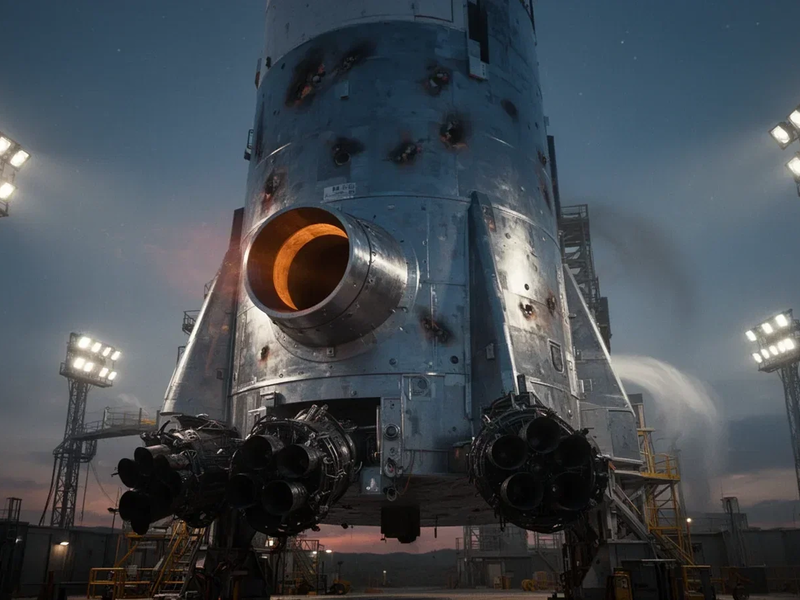 SpaceX Aktie: Starship V3 mit Triebwerks-Ausfällen - Foto: über boerse-global.de