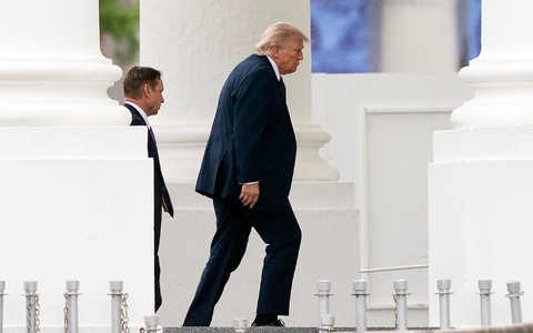 US-Präsident Trump zufolge ist ein Rahmenabkommen mit dem Iran «weitgehend» ausgehandelt. - Foto: Jose Luis Magana/AP/dpa