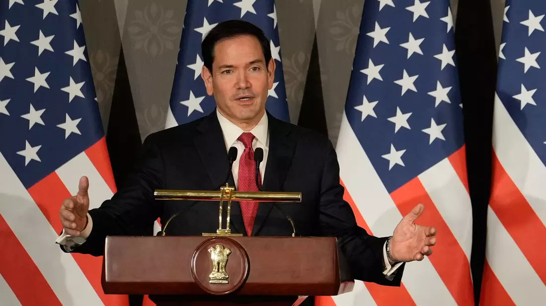 US-Außenminister Marco Rubio sprach von möglichen «guten Nachrichten».  - Bild: Manish Swarup/AP/dpa