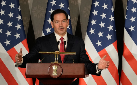 US-Außenminister Marco Rubio sprach von möglichen «guten Nachrichten».  - Foto: Manish Swarup/AP/dpa