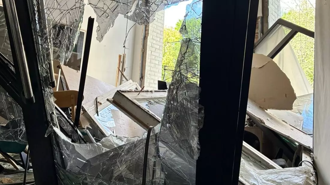 ARD-Studio Kyjiw durch Druckwellen nach russischem Angriff massiv beschädigt - Bild: presseportal.de