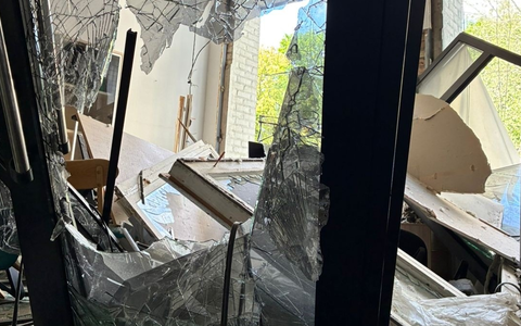 ARD-Studio Kyjiw durch Druckwellen nach russischem Angriff massiv beschädigt - Foto: presseportal.de
