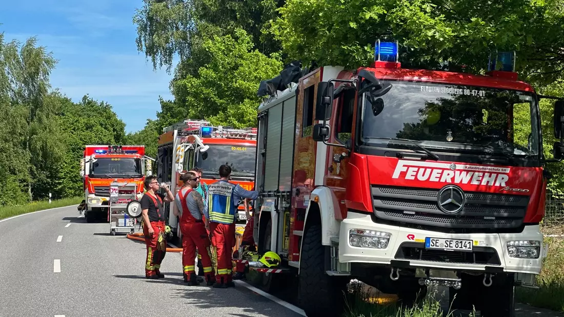 FW-SE: Erneuter Vegetationsbrand in Kaltenkirchen - Bild: presseportal.de