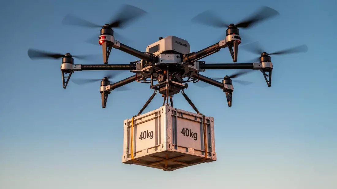 Zenatech Aktie: ZenaDrone 1000 trägt 40 Kilogramm - Bild: über boerse-global.de