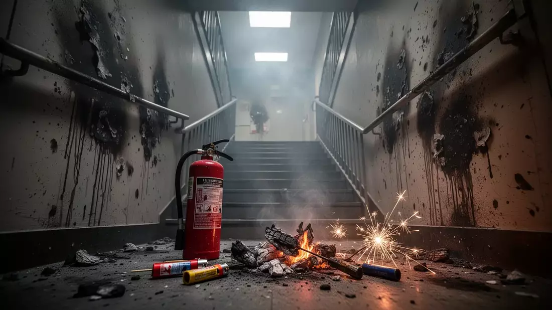 Hochhaus-Brand Donauwörth: Bewohner löschten Feuer im Treppenhaus - Bild: über boerse-global.de