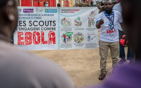 Derzeit läuft eine Aufklärungskampagne, um die Bevölkerung in Kongo über Ebola und die Ansteckungsmöglichkeiten aufzuklären (Archivbild) - Foto: Moses Sawasawa/AP/dpa