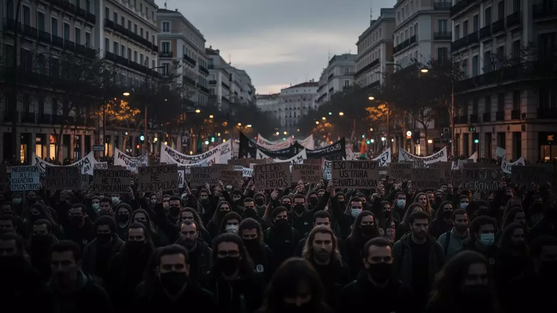 Madrid: 100.000 protestieren gegen Wohnungsnot und Mietexplosion - Bild: über boerse-global.de
