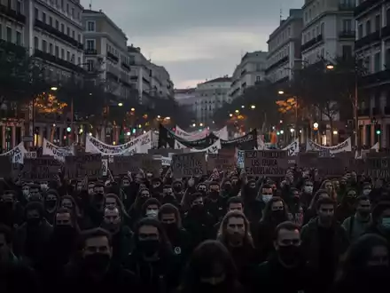 Madrid: 100.000 protestieren gegen Wohnungsnot und Mietexplosion - Foto: über boerse-global.de