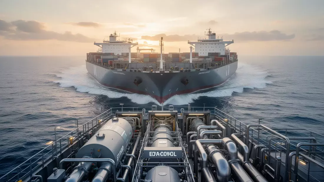 Schifffahrt: Erste Ethanol-Motoren senken Emissionen um 90% - Bild: über boerse-global.de