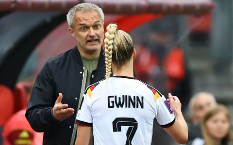 Giulia Gwinn fehlt Bundestrainer Christian Wück gegen Norwegen und Slowenien. (Archivbild)  - Foto: Daniel Karmann/dpa