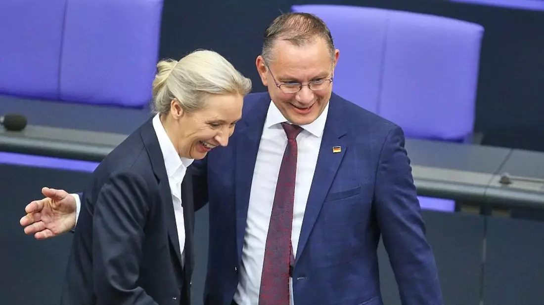 Alice Weidel und Tino Chrupalla (Archiv) - Bild: via dts Nachrichtenagentur