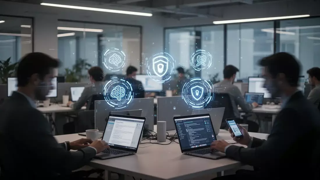 Mitarbeiter-Sicherheit: 64,5% nutzen private KI-Accounts für Arbeit - Bild: über boerse-global.de