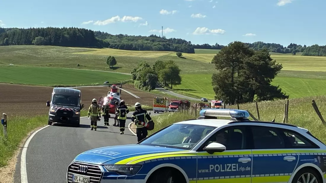 POL-PDWIL: Verkehrsunfall auf der K69 zwischen Feusdorf und Wiesbaum - Ein Leichtverletzter - Bild: presseportal.de