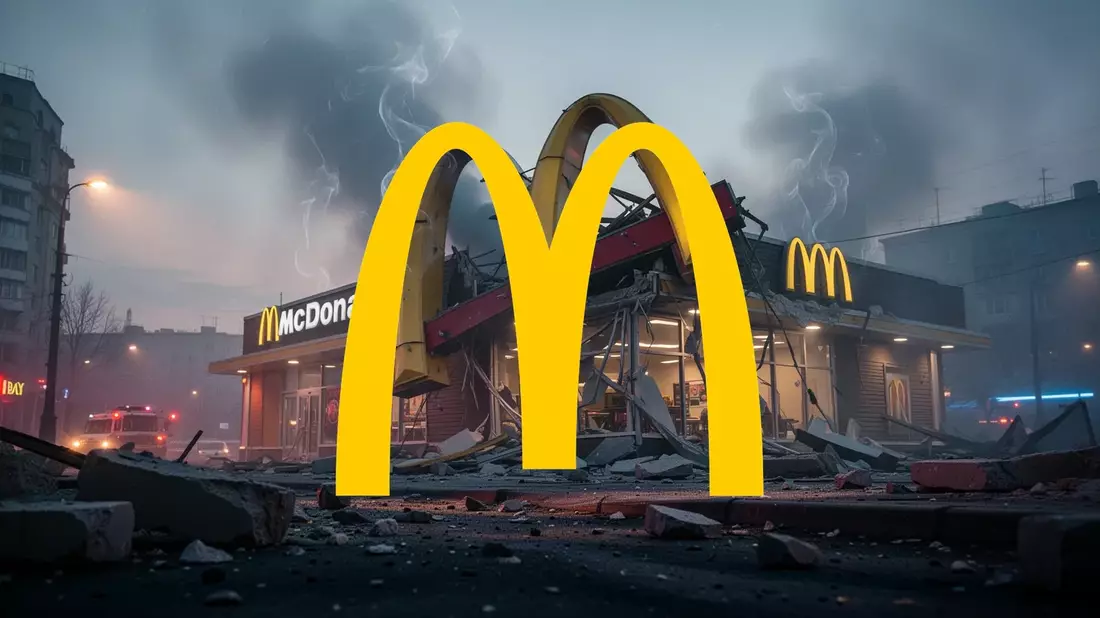 McDonald's Aktie: Kiew-Restaurant nach Raketenangriff beschädigt - Bild: über boerse-global.de