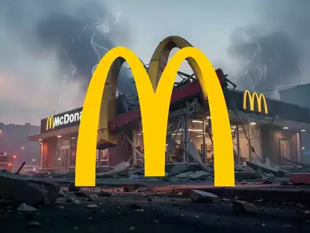 McDonald's Aktie: Kiew-Restaurant nach Raketenangriff beschädigt - Foto: über boerse-global.de