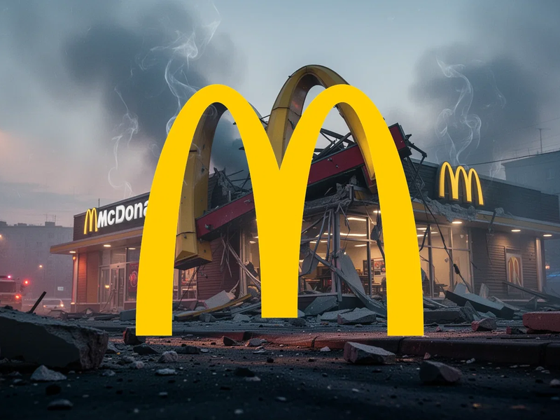 McDonald's Aktie: Kiew-Restaurant nach Raketenangriff beschädigt - Foto: über boerse-global.de