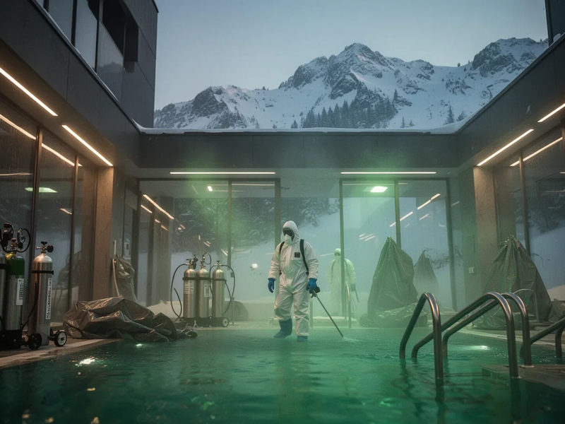 Chlorgas-Unfall: 138 Einsatzkräfte retten 12 Gäste aus Hotel - Foto: über boerse-global.de